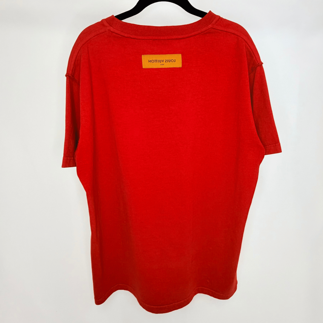 Men’s Louis Vuitton Inside-Out Red T shirt