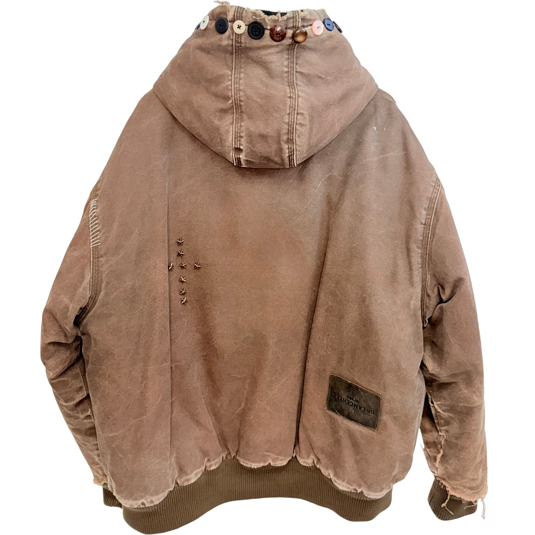 Men's Brown Puffer Jacket