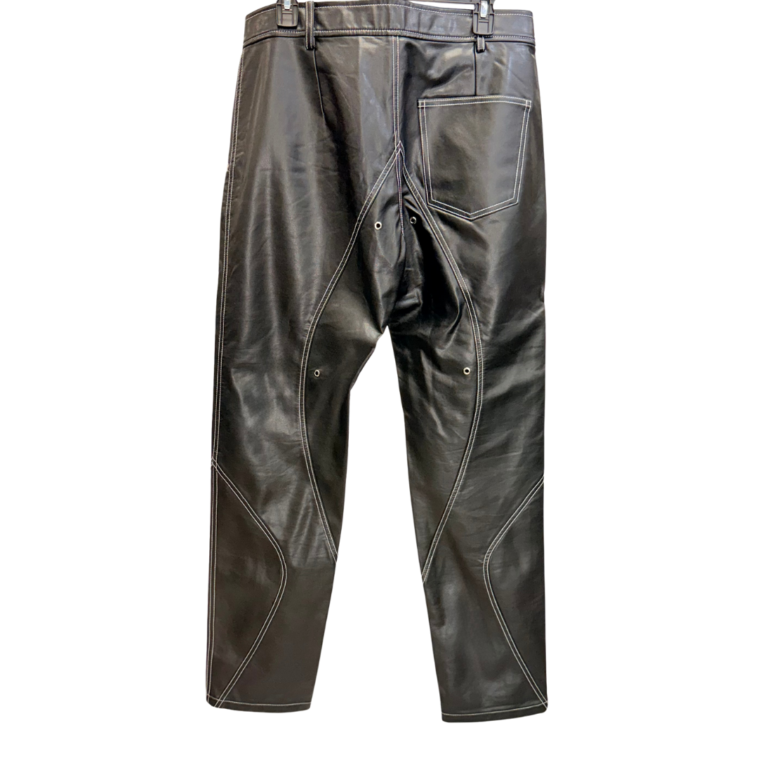 Men's Black Leather Pants