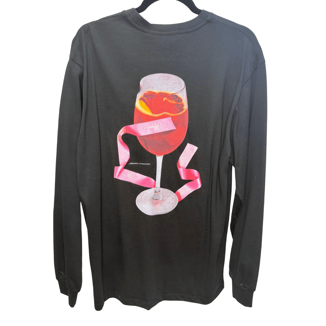 Mens MSGM Black Long Sleeve