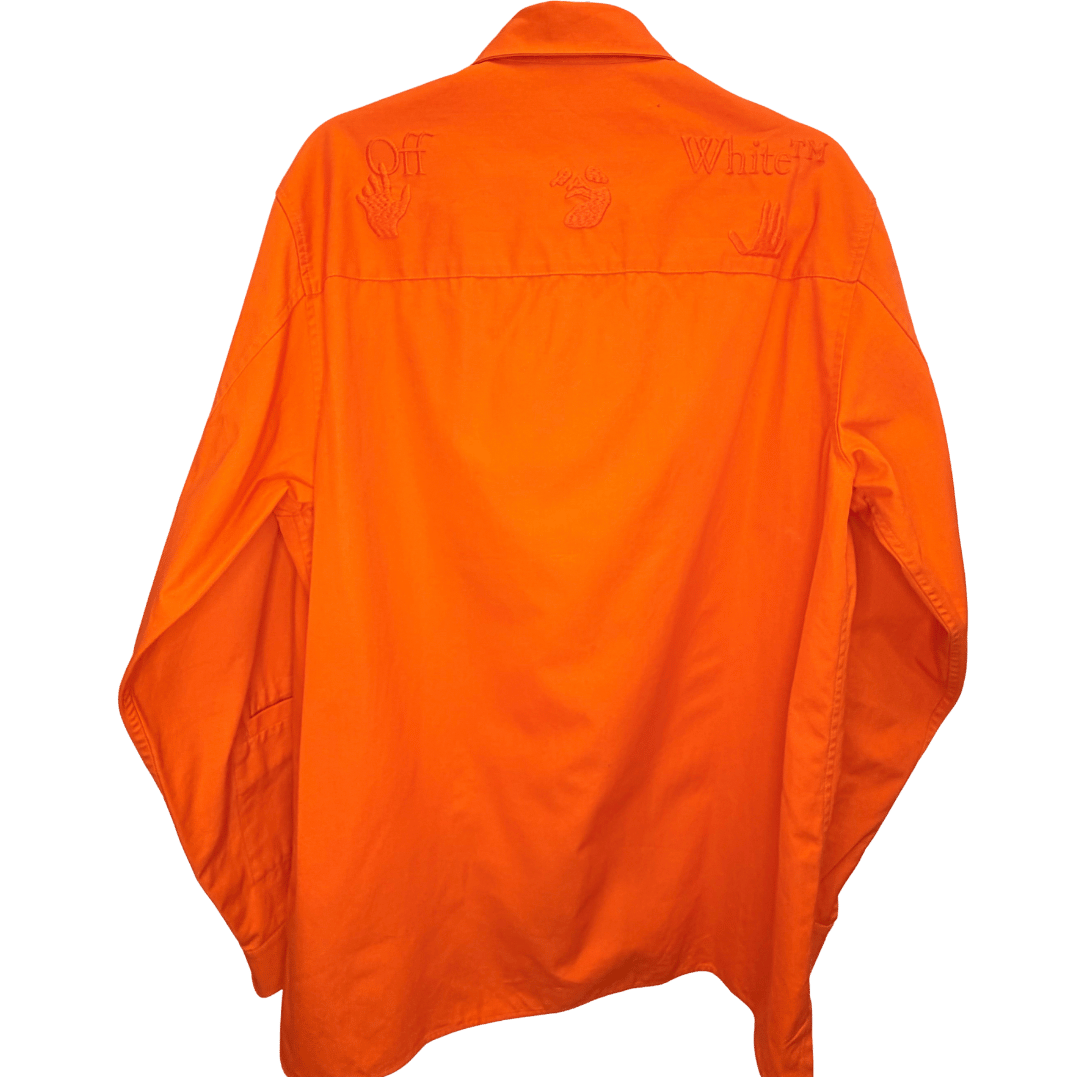Men’s Orange Off-White Button Up FW21
