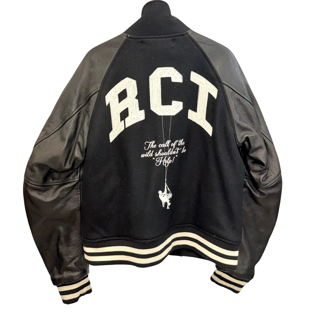 Men's Black Varsity Jacket