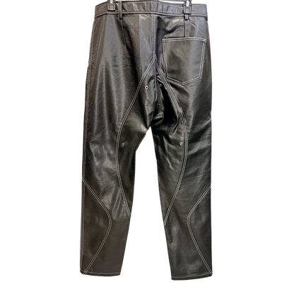 Men's Black Leather Pants
