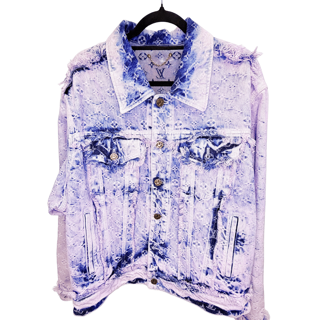 Men’s Louis Vuitton Purple Monogram Denim Jacket SS20
