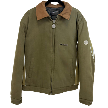 Men's Olive Green Puffer Jacket