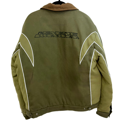 Men's Olive Green Puffer Jacket