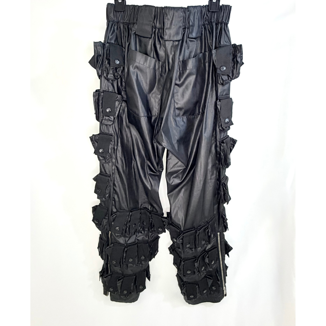 Men’s Black Leather Pocket Pants