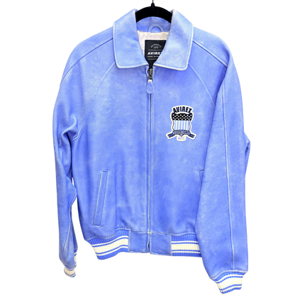 Men's Blue Leather Avirex Jacket