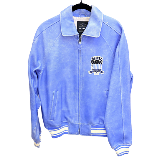 Men's Blue Leather Avirex Jacket