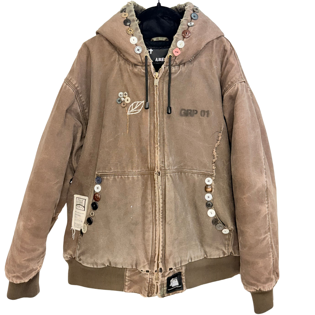 Men's Brown Puffer Jacket