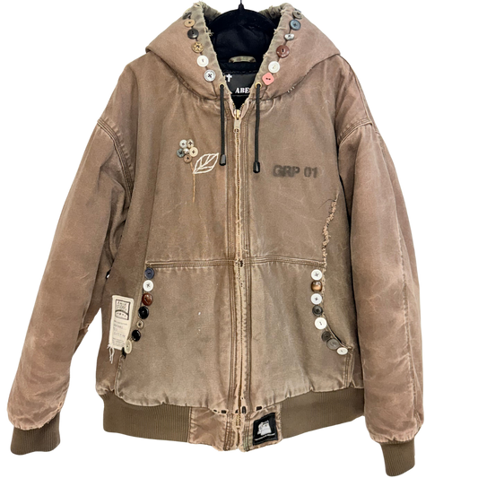 Men's Brown Puffer Jacket