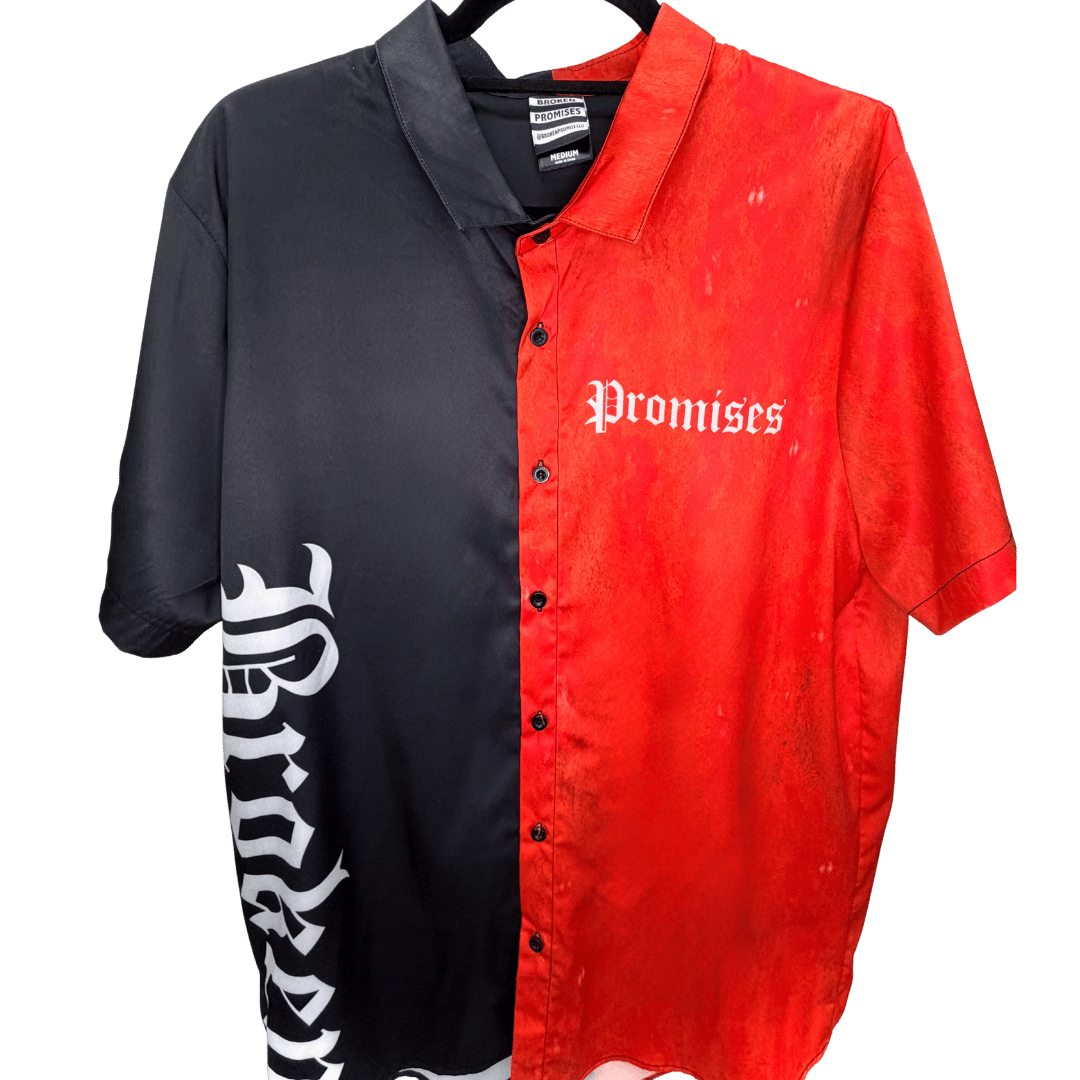 Mens Broken Promises Button Up