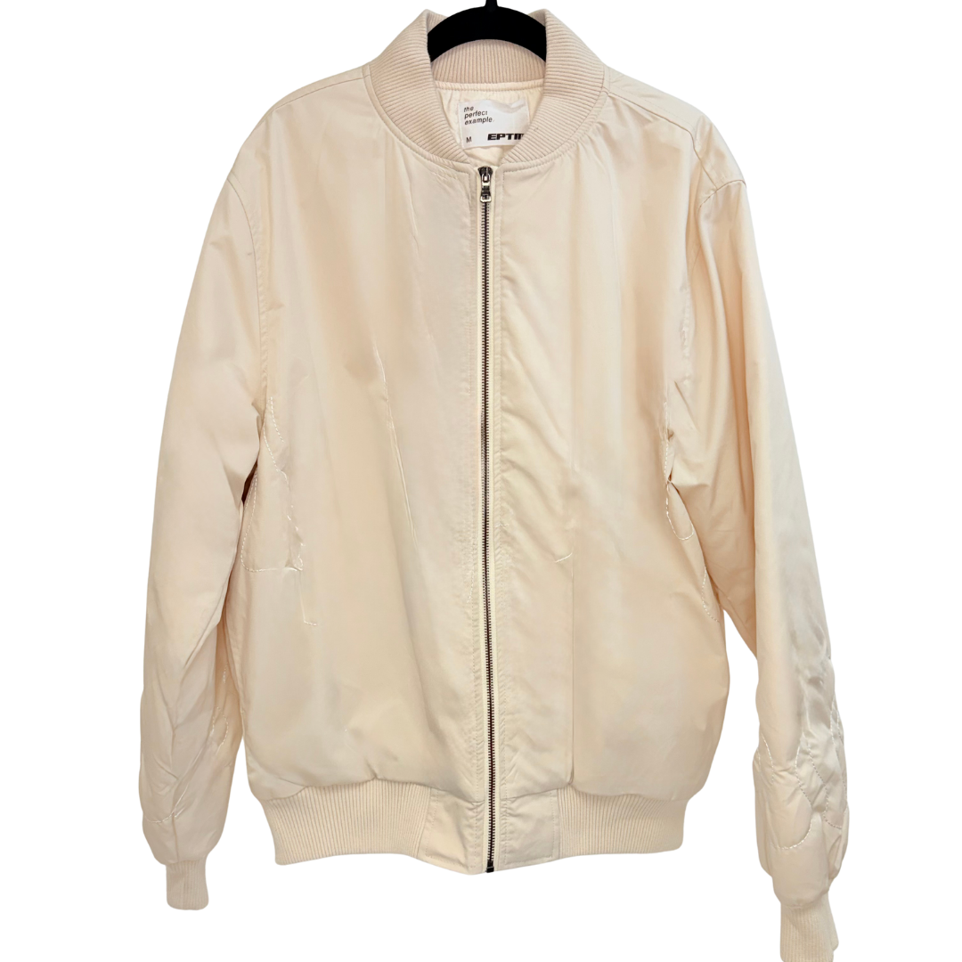 Men's Cream Nylon Jacket