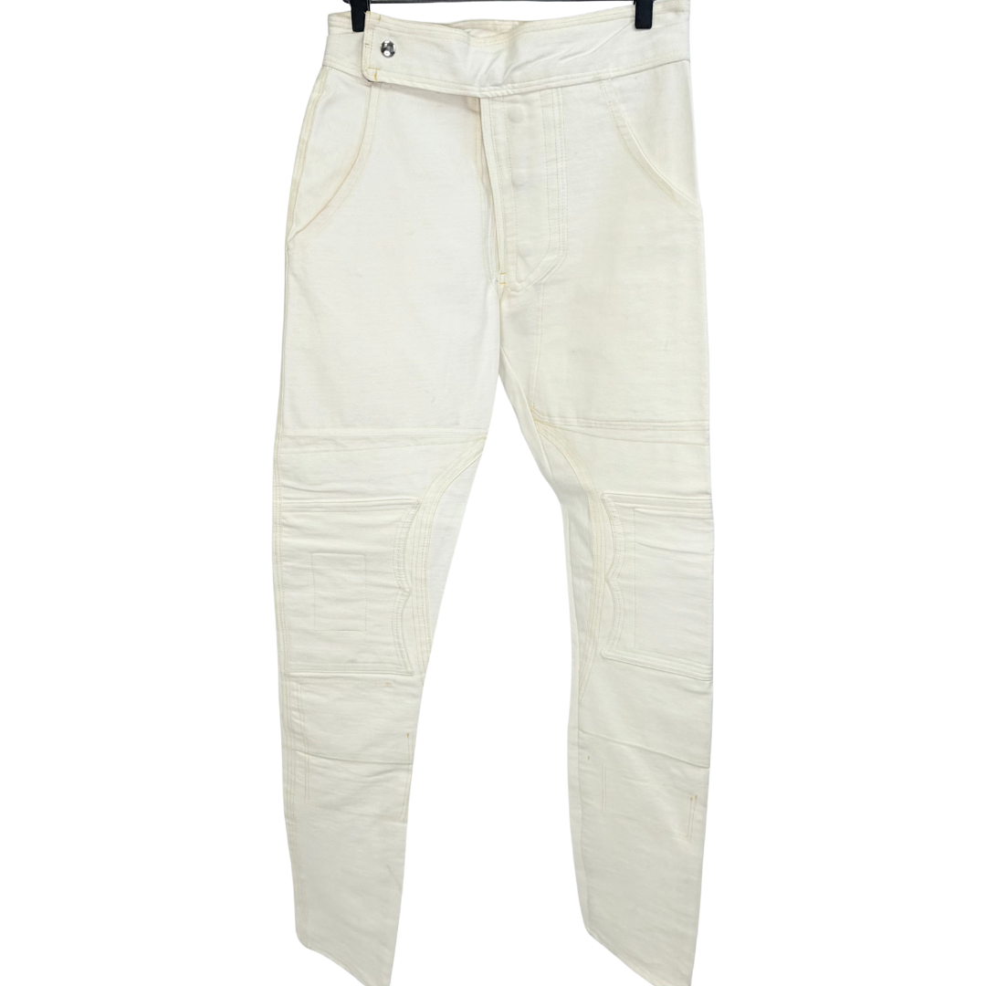 Men's Cream Denim Pants