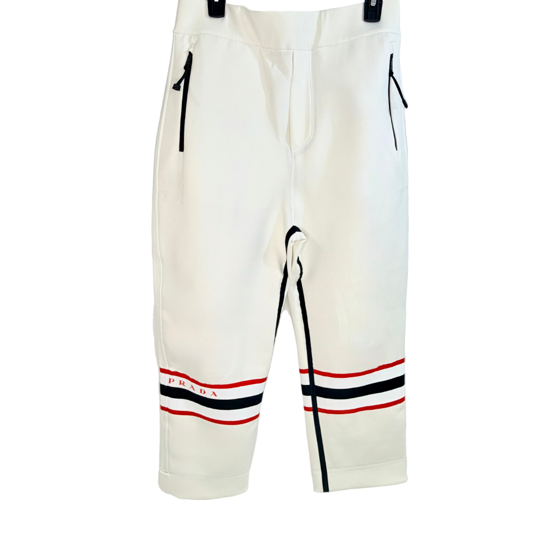 Men's Cream Prada Ski Pants