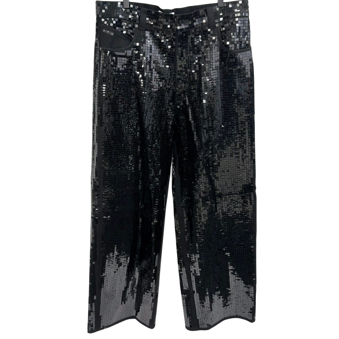 Men's Black Glitter Pants