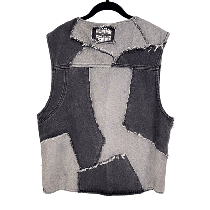 Men’s  Patchwork Denim Vest