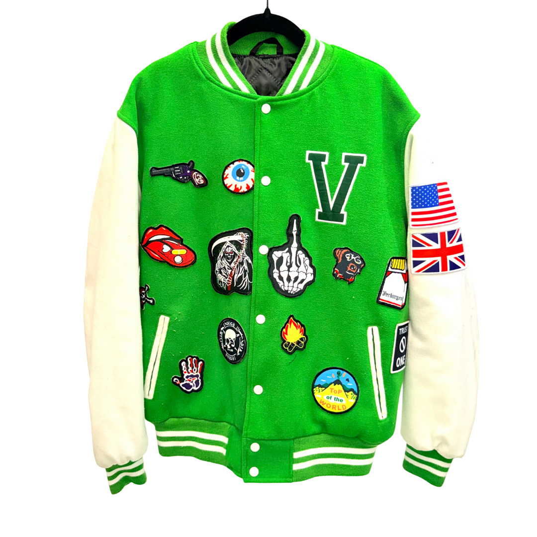 Men's Custom Green Varsity Jacket