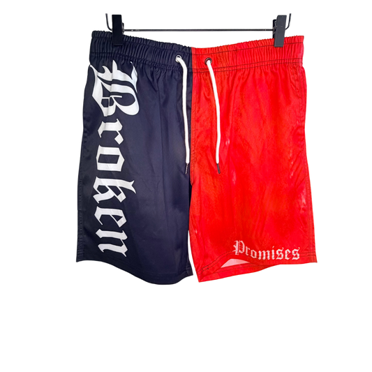 Men's Red & Black Shorts