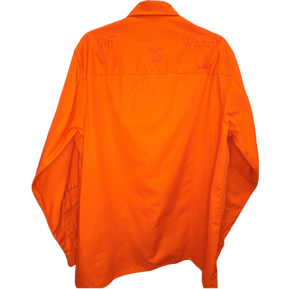 Men’s Orange Off-White Button Up FW21