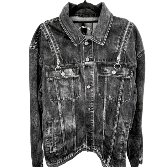 Men’s black dead than cool zip jacket