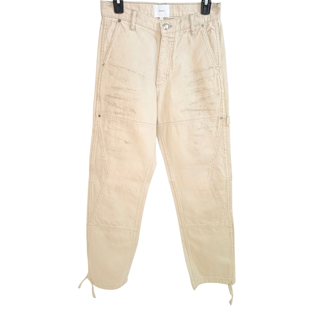 Men's Rhude Cream Cargo Pants