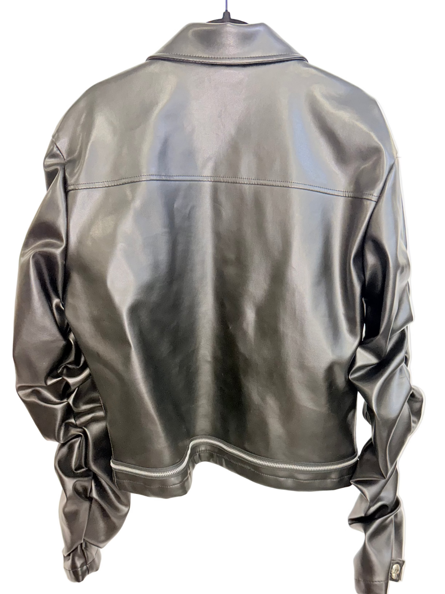 Mens Custom Leather Skull Jacket