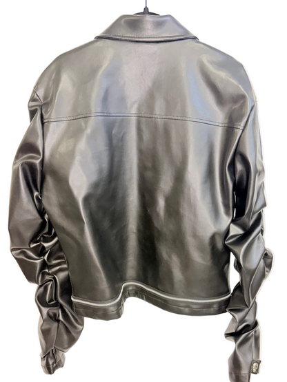 Mens Custom Leather Skull Jacket