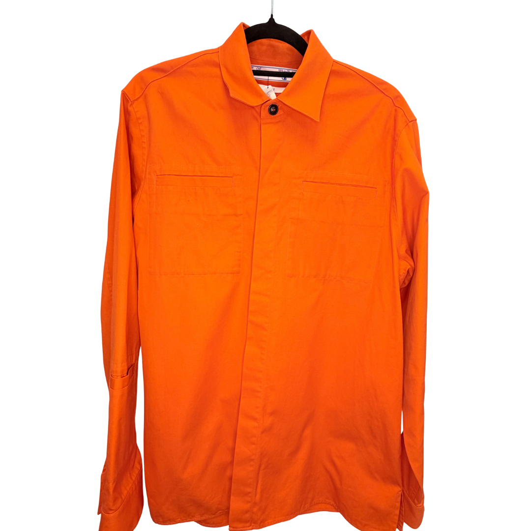 Men’s Orange Off-White Button Up FW21