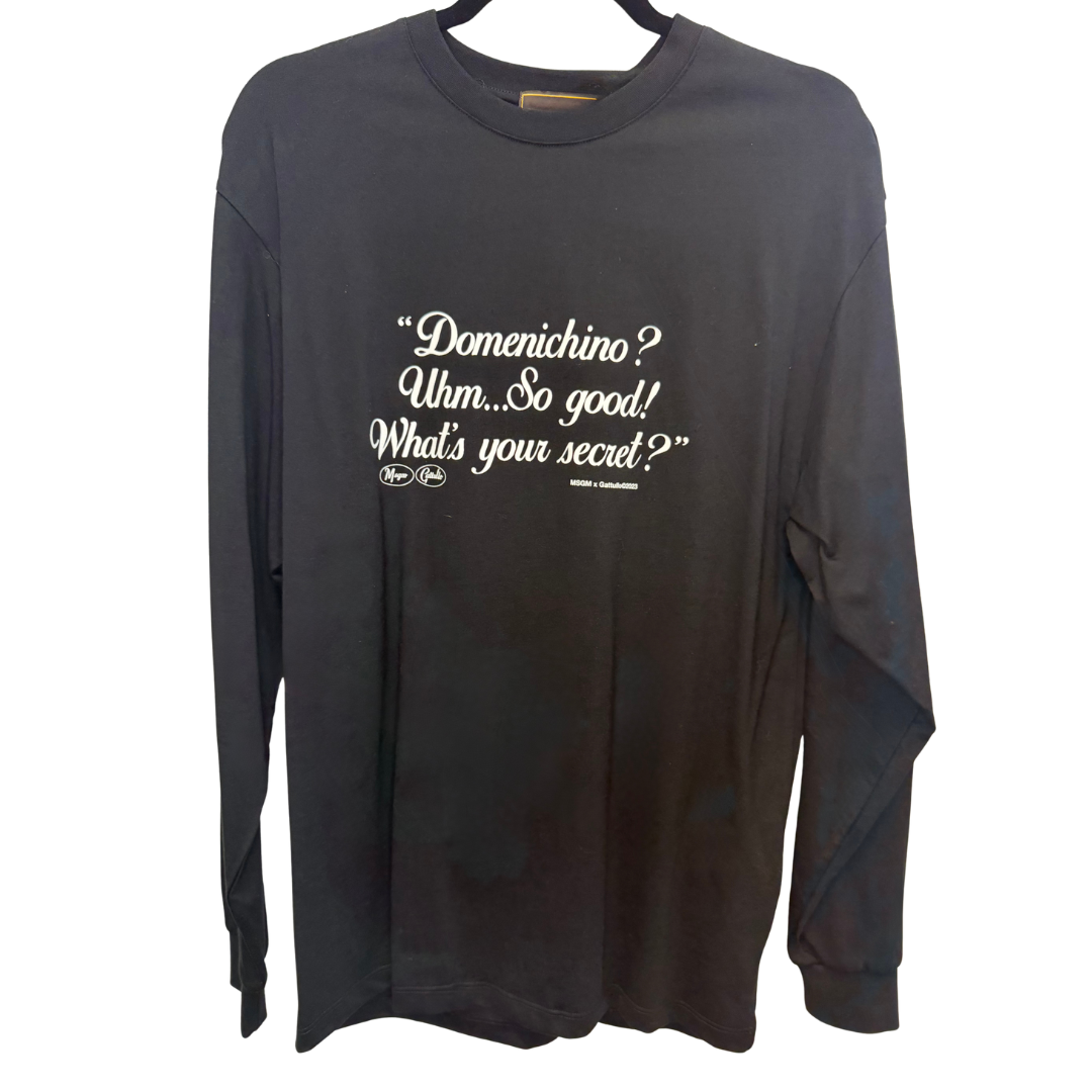 Mens MSGM Black Long Sleeve