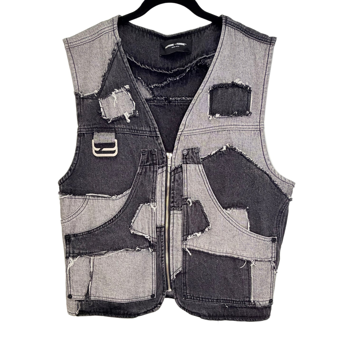 Men’s  Patchwork Denim Vest