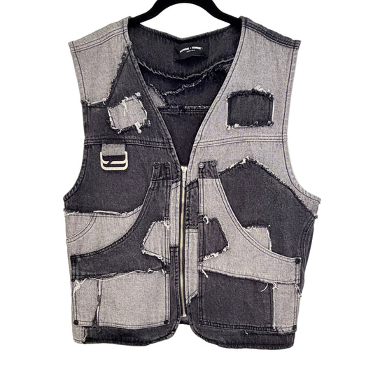 Men’s  Patchwork Denim Vest